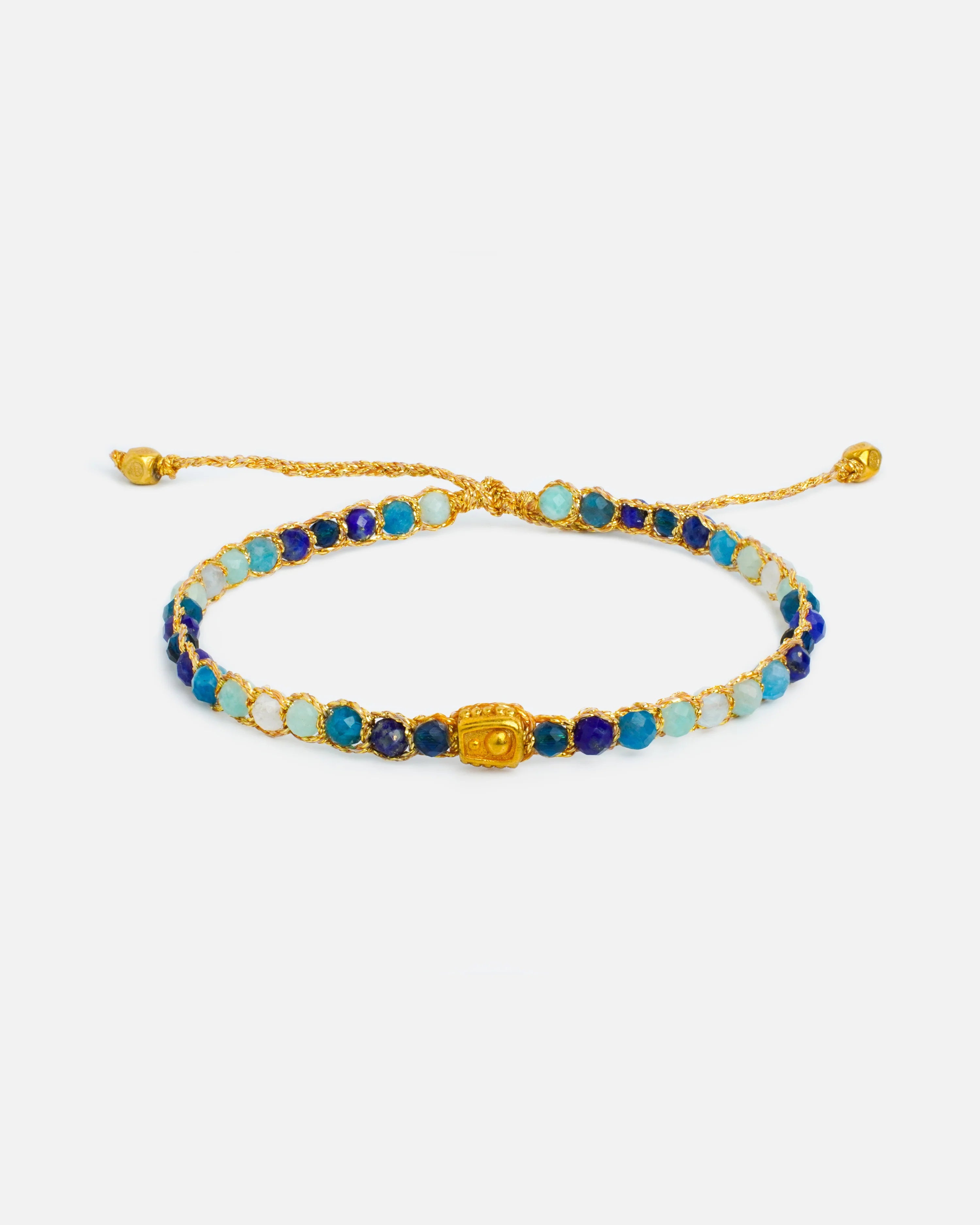 Ombre Blue River Bracelet Gold