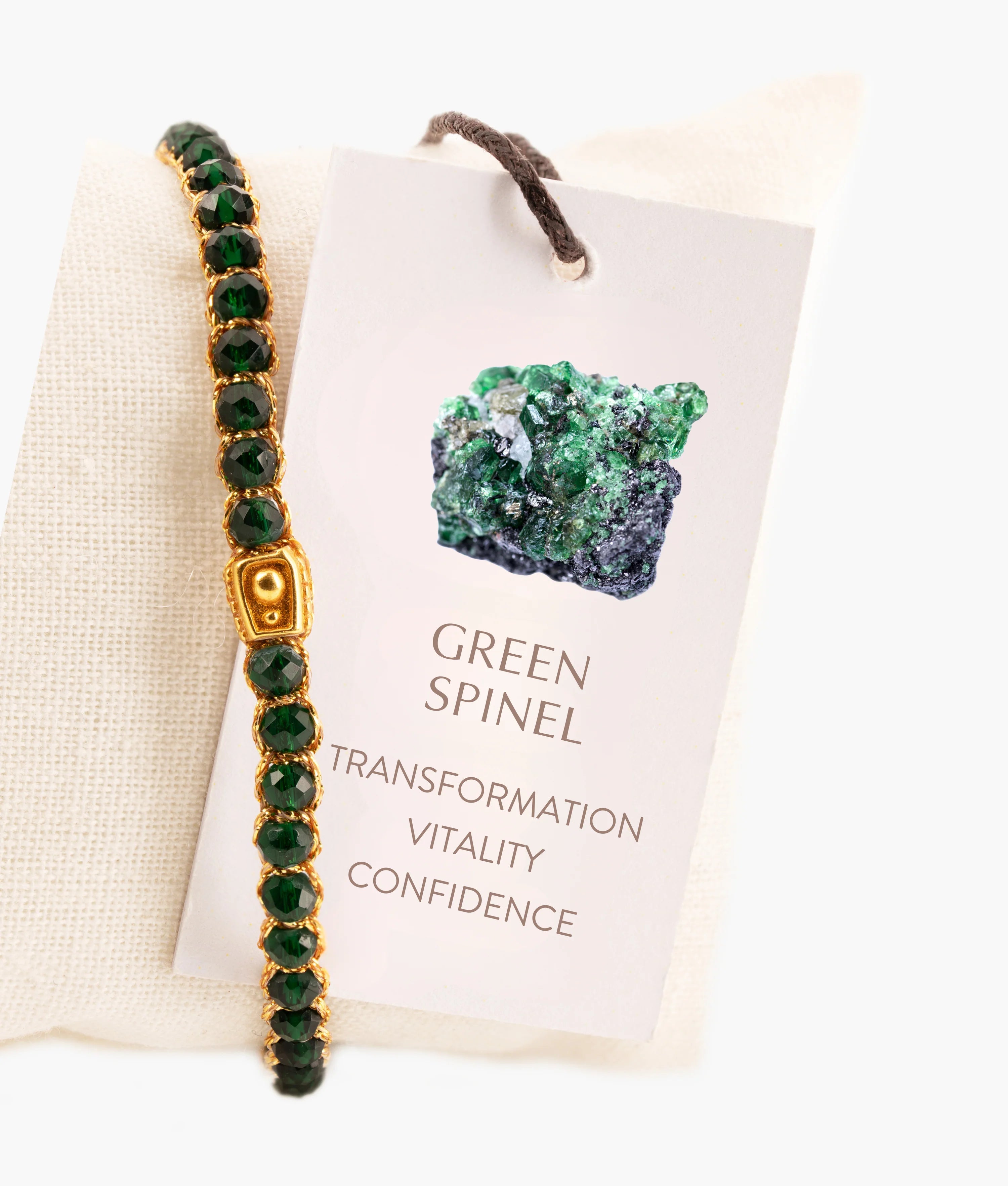 Green Spinel Bracelet Gold