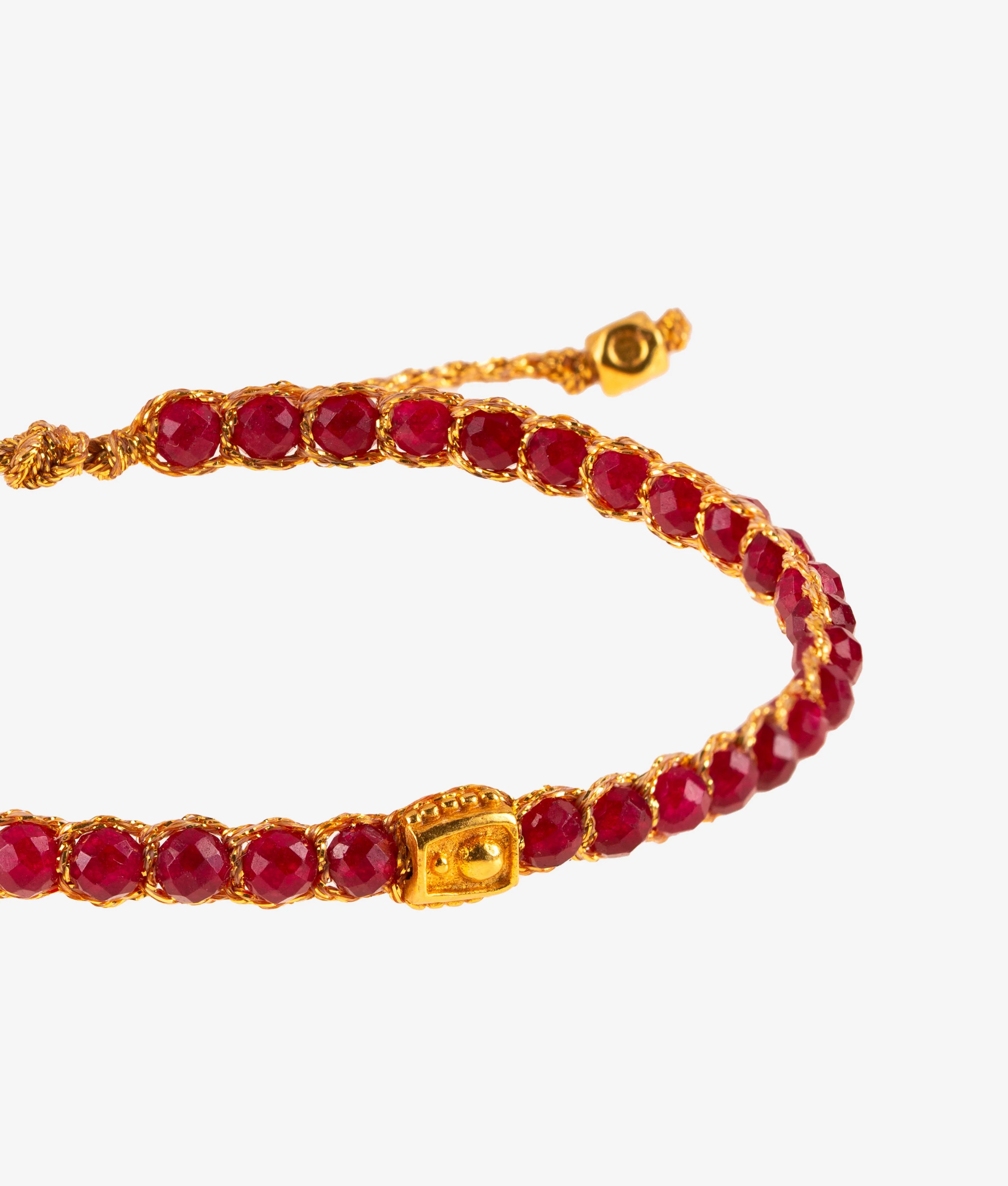 Red Aventurine Bracelet Gold