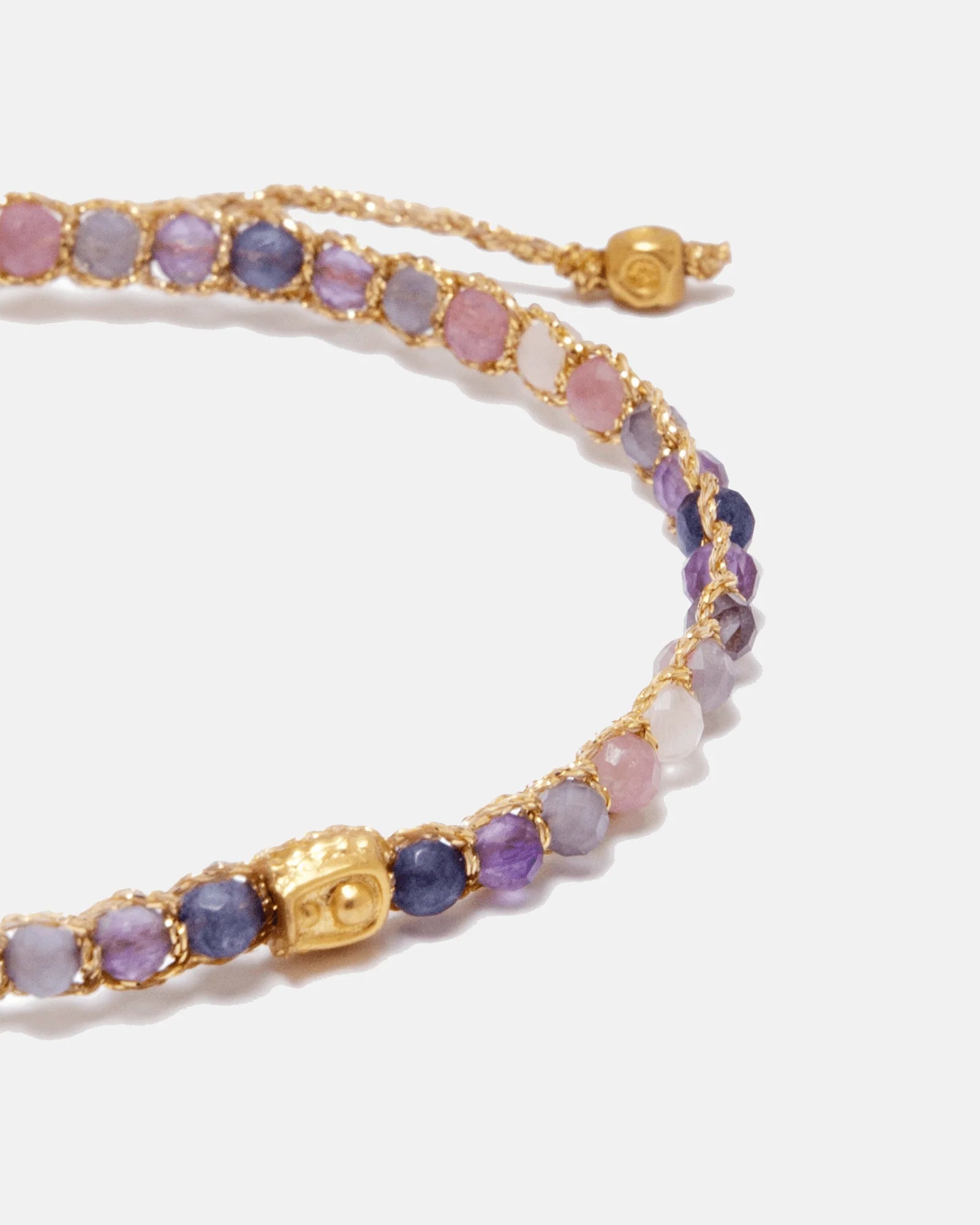 Ombre Purple Rain Bracelet Gold