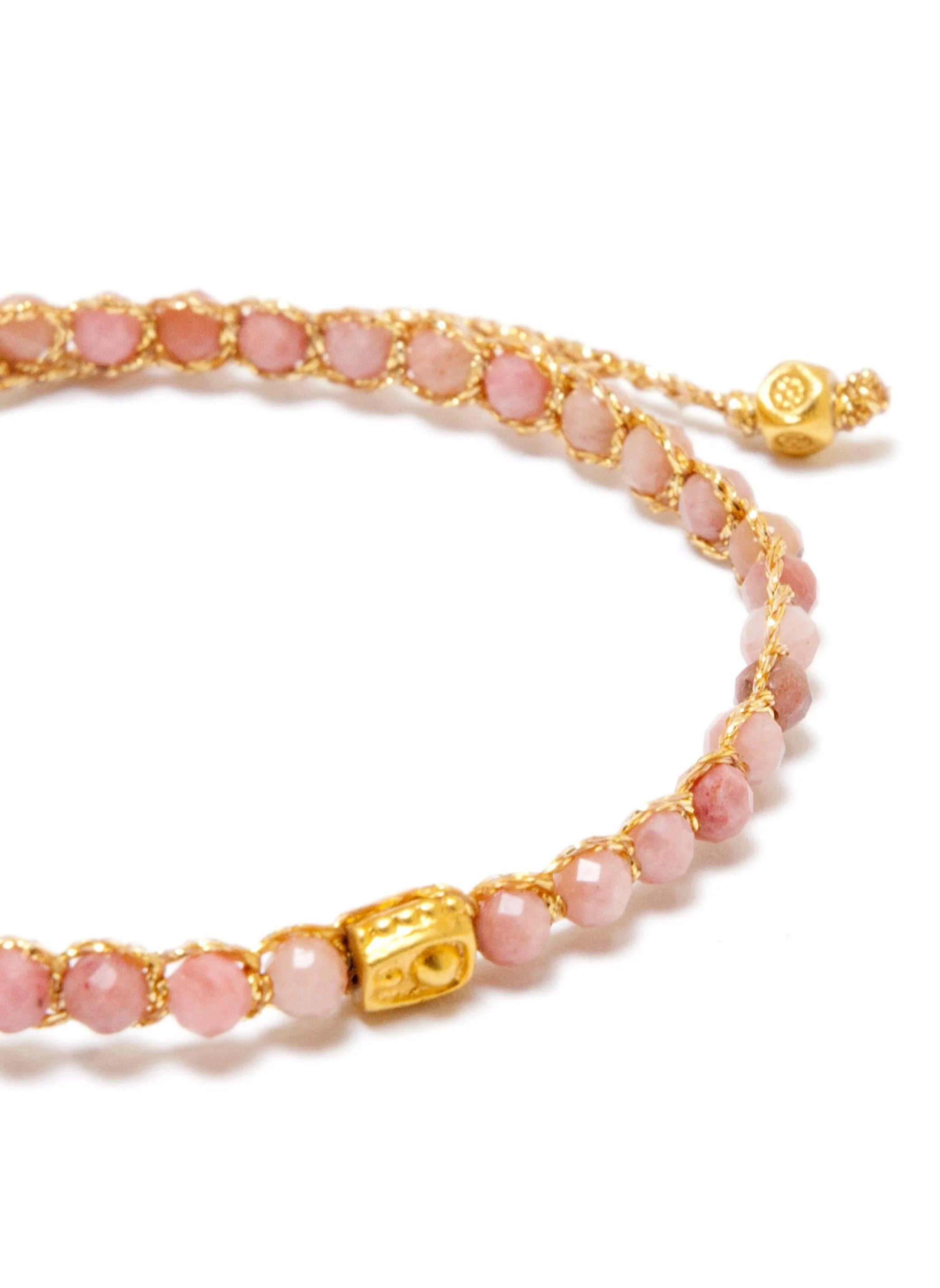 Rhodonite from Australia Bracelet Gold