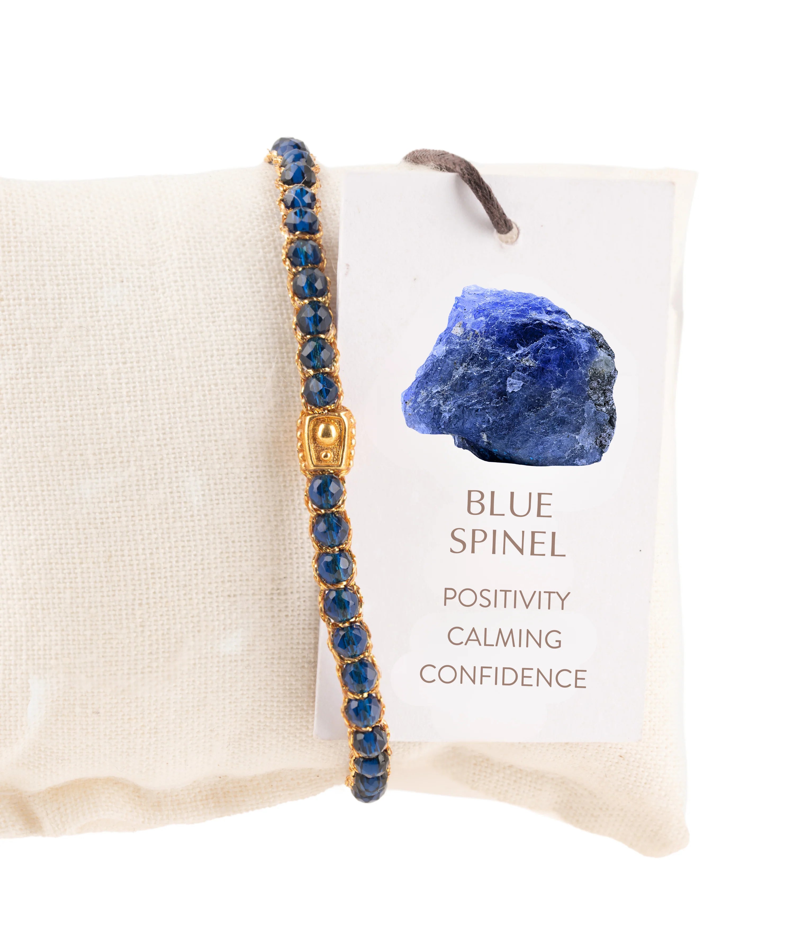Blue Spinel Bracelet Gold