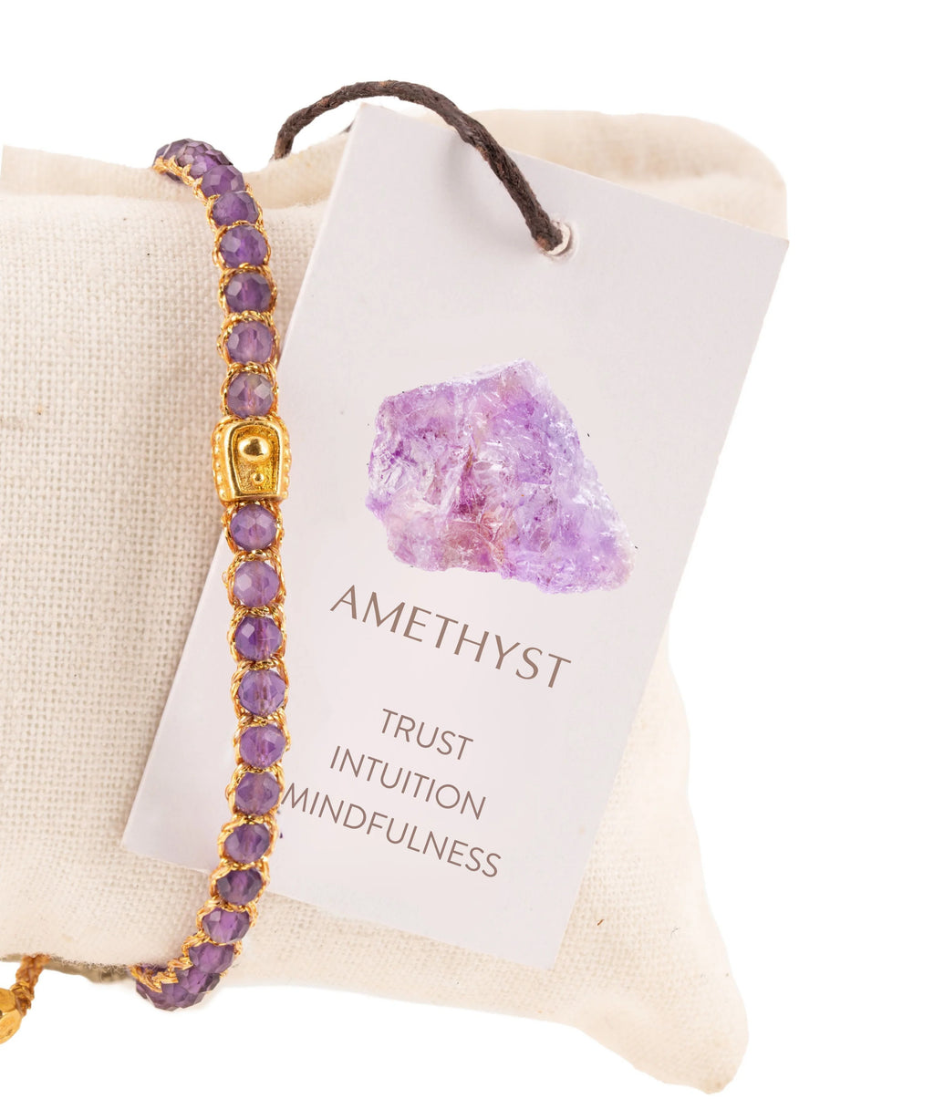 Amethyst Bracelet Gold