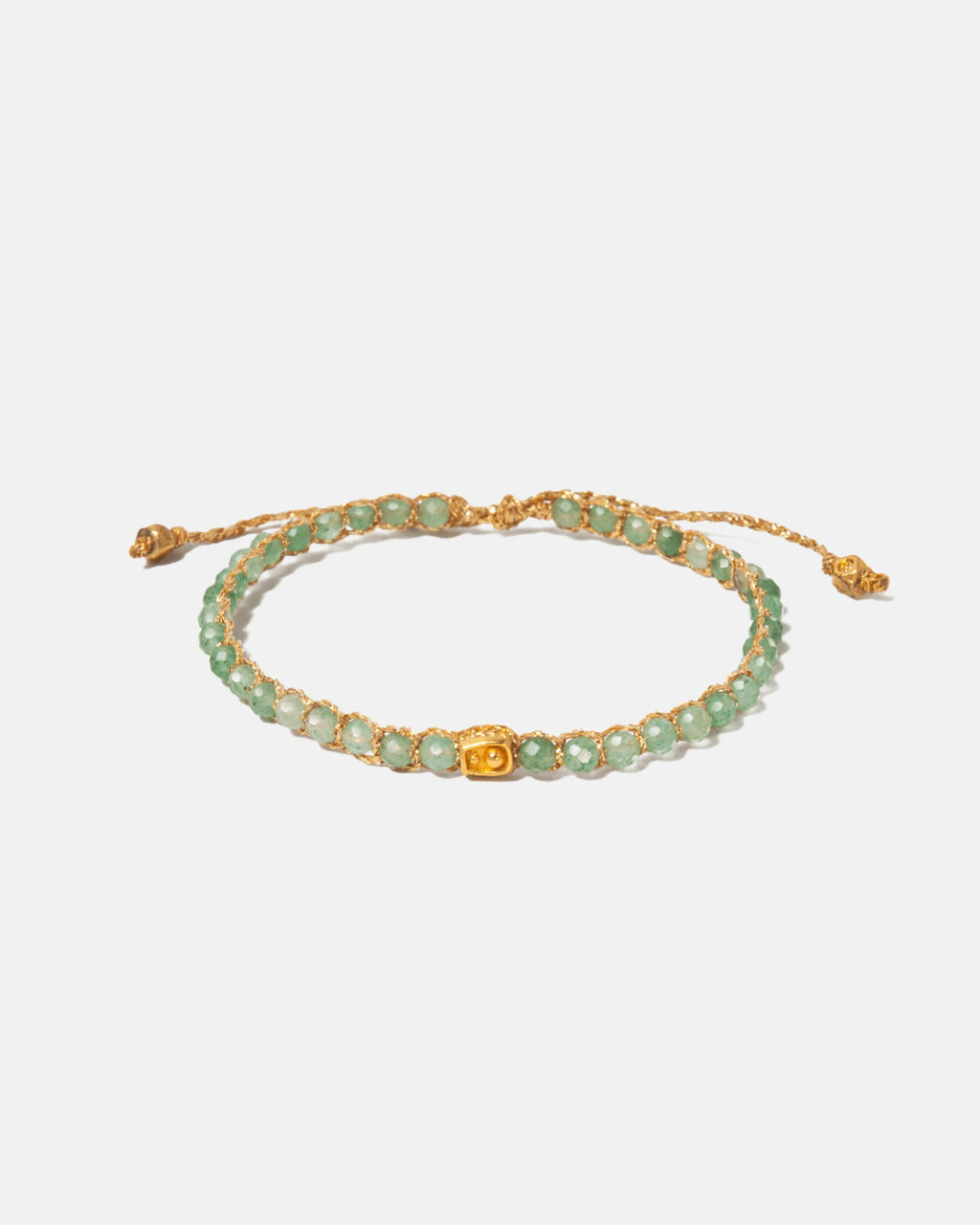 Green Jade Bracelet Gold