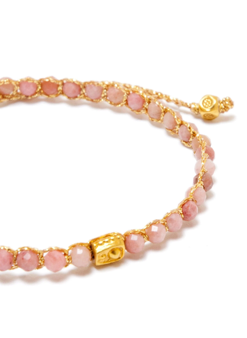 Rhodonite from Australia Bracelet Gold