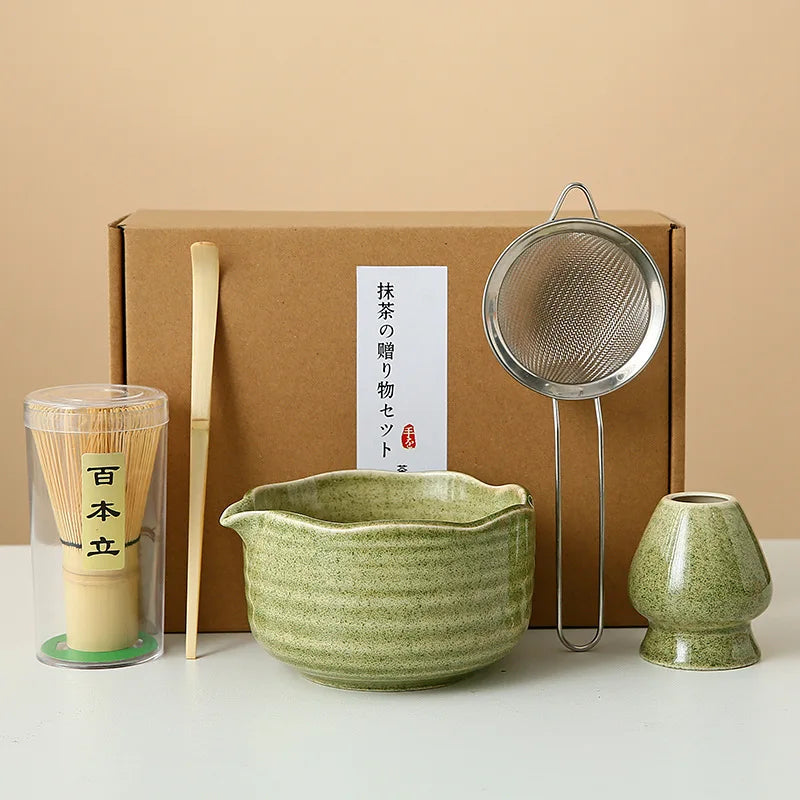 Floral Ceramic Matcha Set