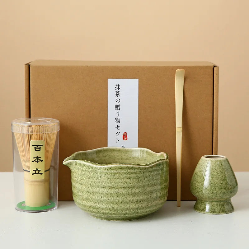 Floral Ceramic Matcha Set