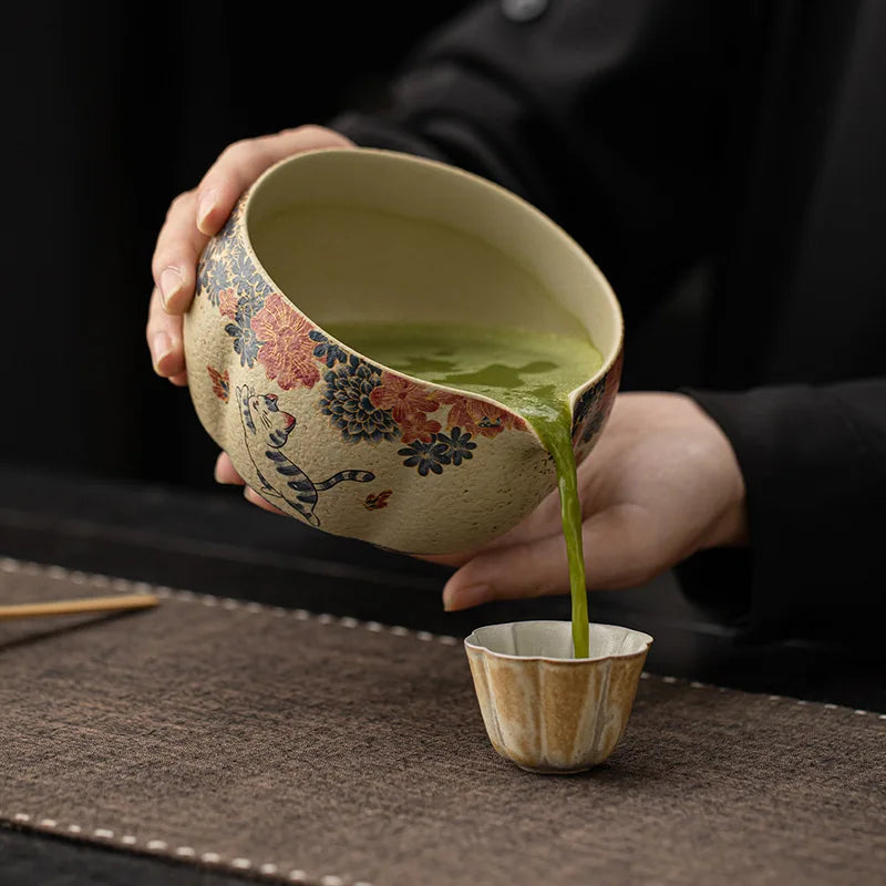 Japanese Flint Red Matcha Set