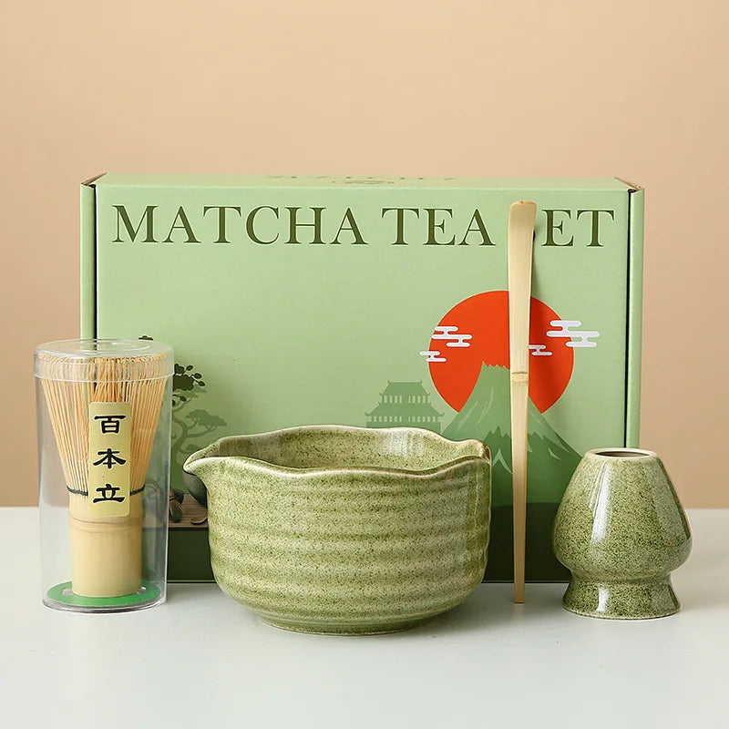 Floral Ceramic Matcha Set