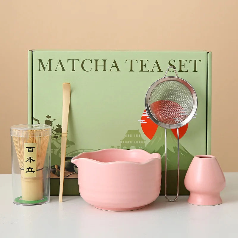 Floral Ceramic Matcha Set
