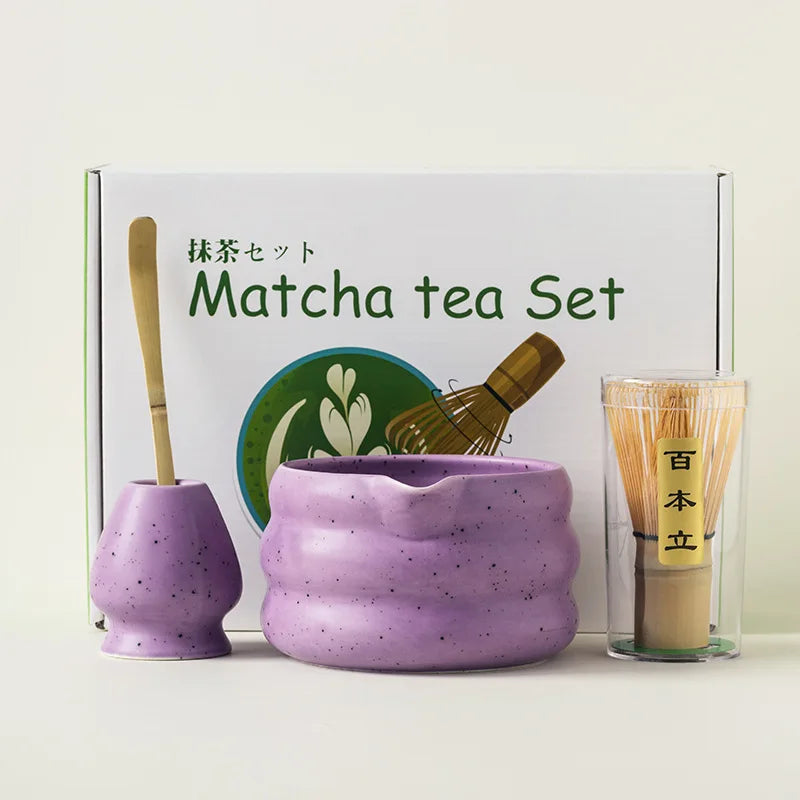 Japanese Ceramic Matcha Tea Set – Elegant White Edition