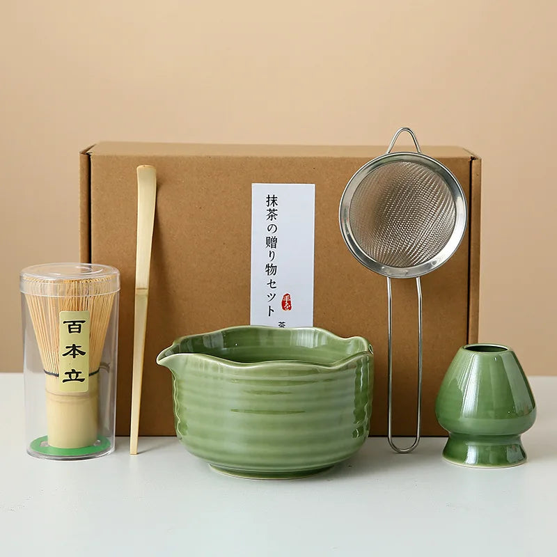 Floral Ceramic Matcha Set