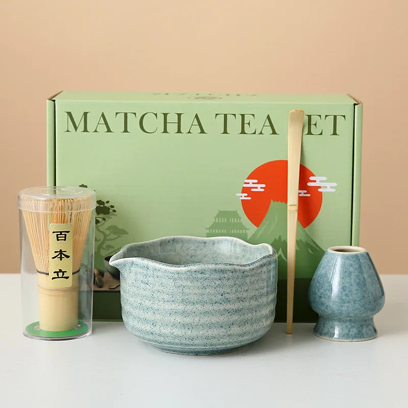 Floral Ceramic Matcha Set