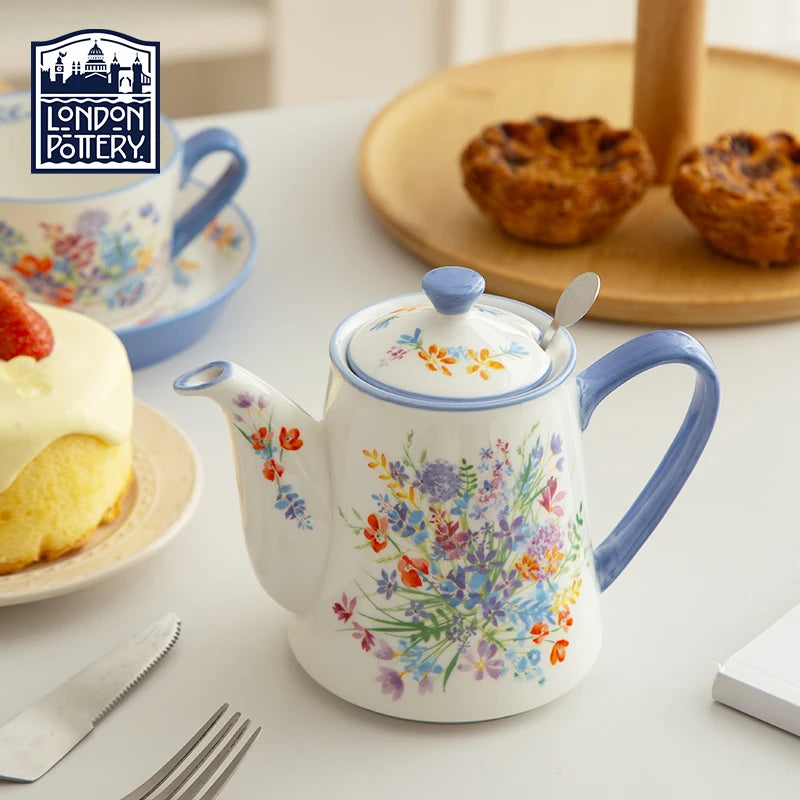 London Pottery 500ML Animal Ceramic Teapot – Infuser Kettle with Strainer for Matcha & Tea