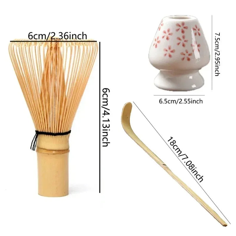 Japanese Matcha Set – Bamboo Whisk, Ceramic Bowl & Tea Accessories Kit