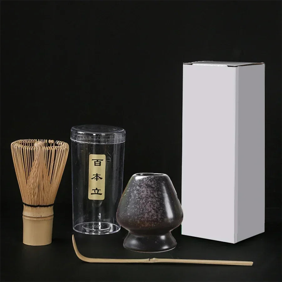 Japanese Matcha Set – Bamboo Whisk, Ceramic Bowl & Tea Accessories Kit