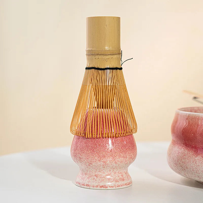 Japanese Matcha Gift Box – Ceramic Bowl, Bamboo Whisk & Tea Tool Set