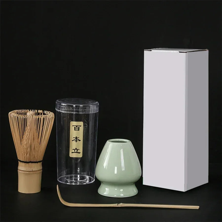 Japanese Matcha Set – Bamboo Whisk, Ceramic Bowl & Tea Accessories Kit