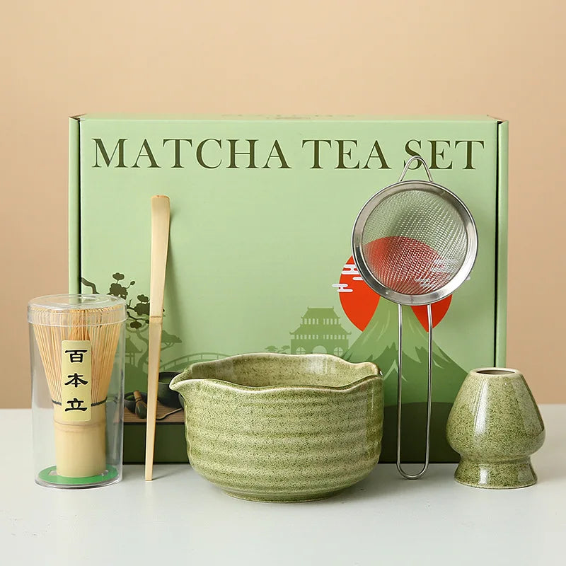 Floral Ceramic Matcha Set