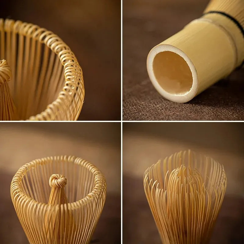 Ceramic Bowl, Bamboo Whisk.