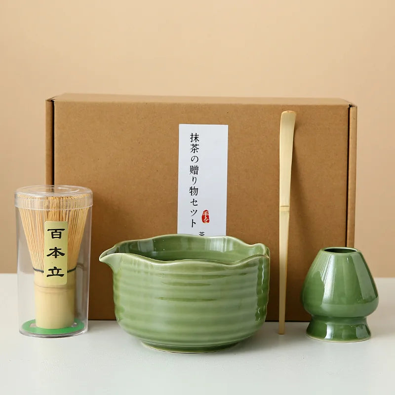 Floral Ceramic Matcha Set