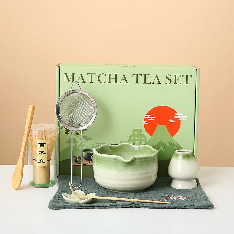 Floral Ceramic Matcha Set