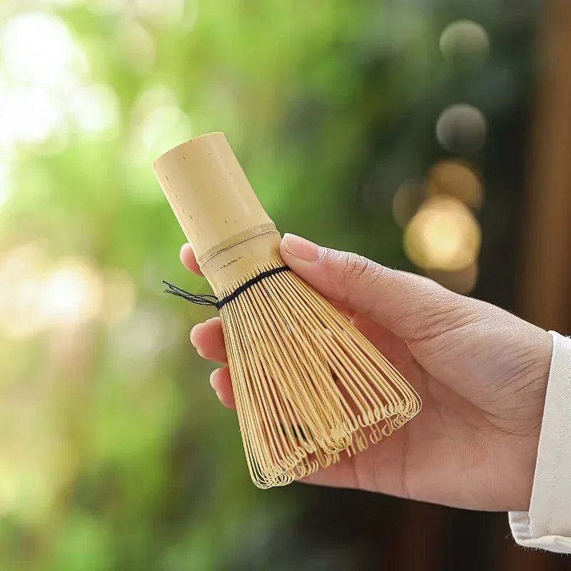 Ceramic Bowl, Bamboo Whisk.