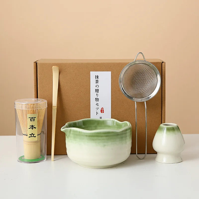 Floral Ceramic Matcha Set