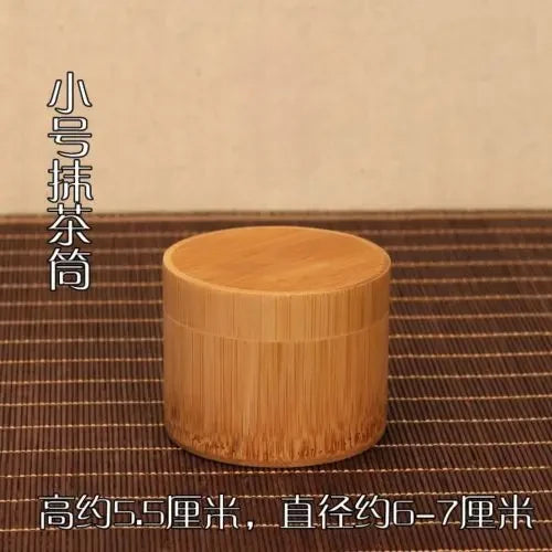 Bamboo Matcha Canister Powdered