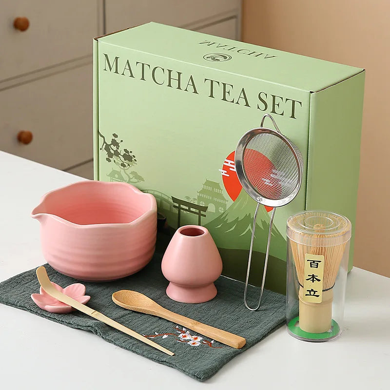 Floral Ceramic Matcha Set