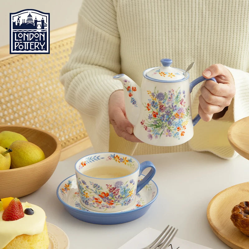 London Pottery 500ML Animal Ceramic Teapot – Infuser Kettle with Strainer for Matcha & Tea