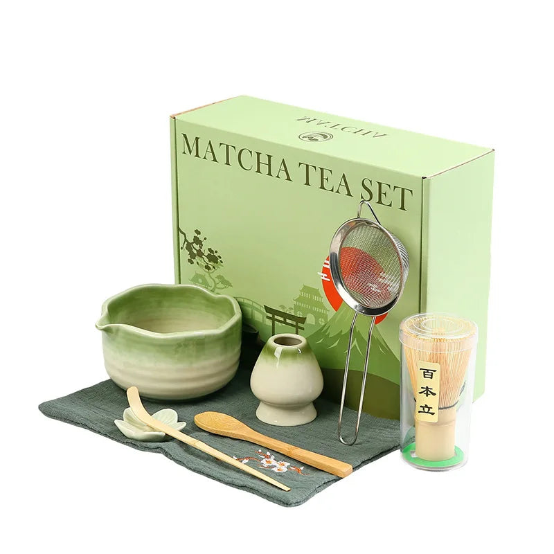 Floral Ceramic Matcha Set