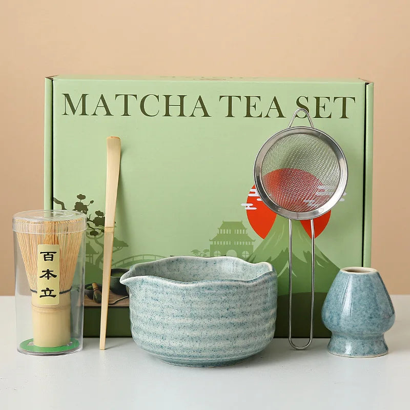 Floral Ceramic Matcha Set