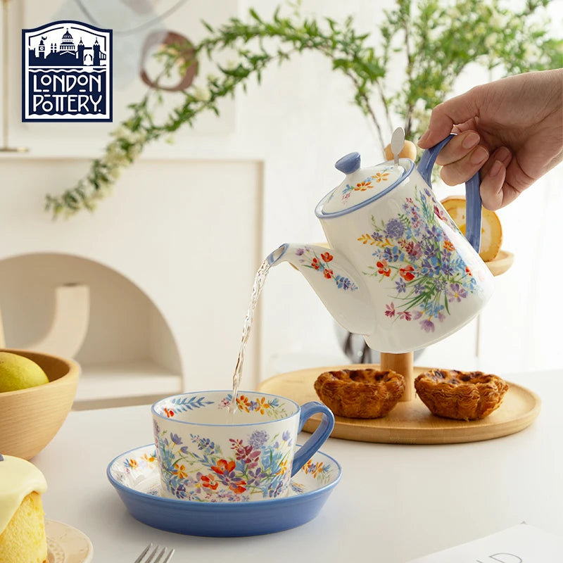 London Pottery 500ML Animal Ceramic Teapot – Infuser Kettle with Strainer for Matcha & Tea