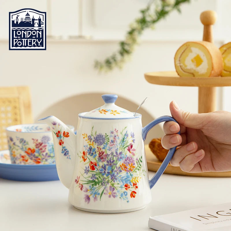 London Pottery 500ML Animal Ceramic Teapot – Infuser Kettle with Strainer for Matcha & Tea