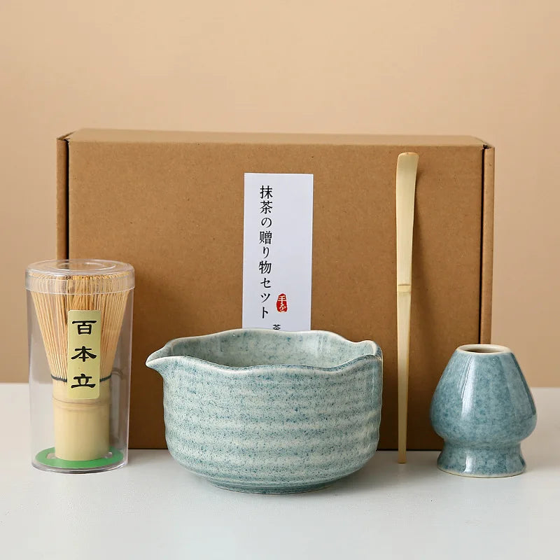 Floral Ceramic Matcha Set