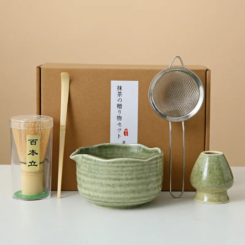 Floral Ceramic Matcha Set