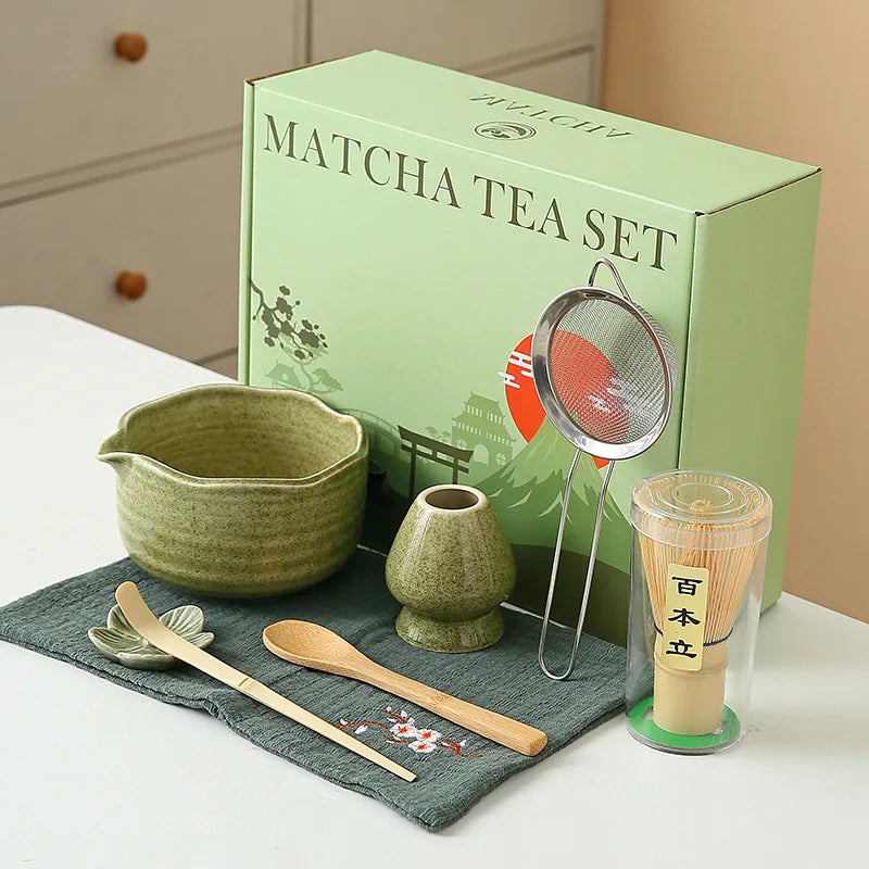 Floral Ceramic Matcha Set