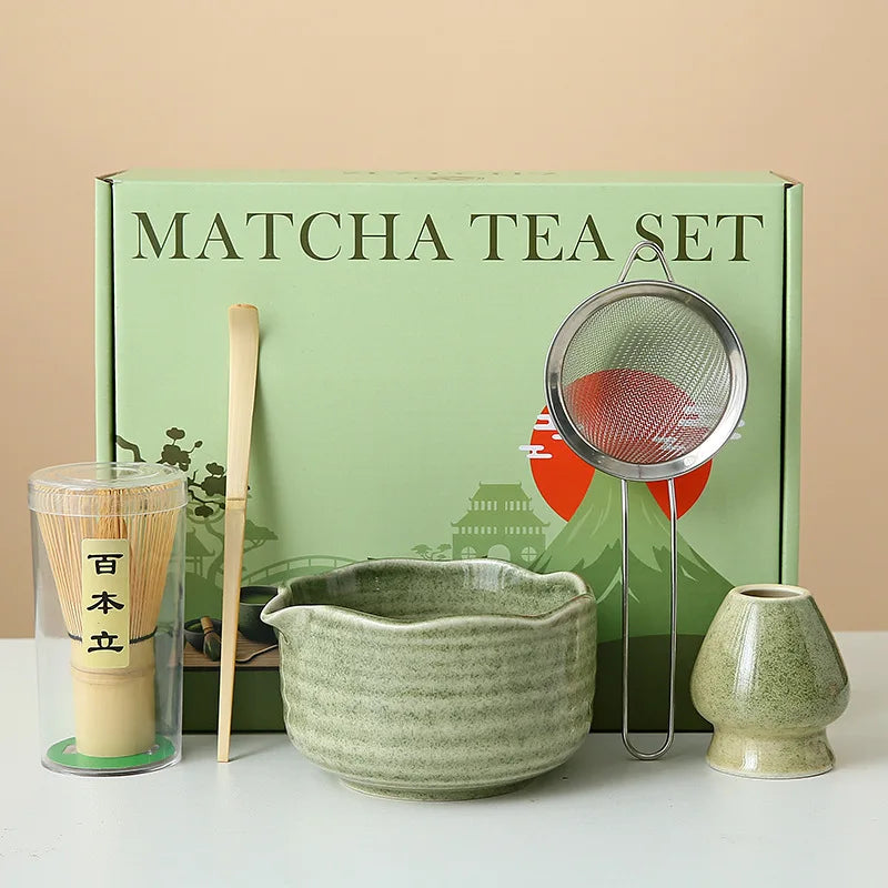 Floral Ceramic Matcha Set