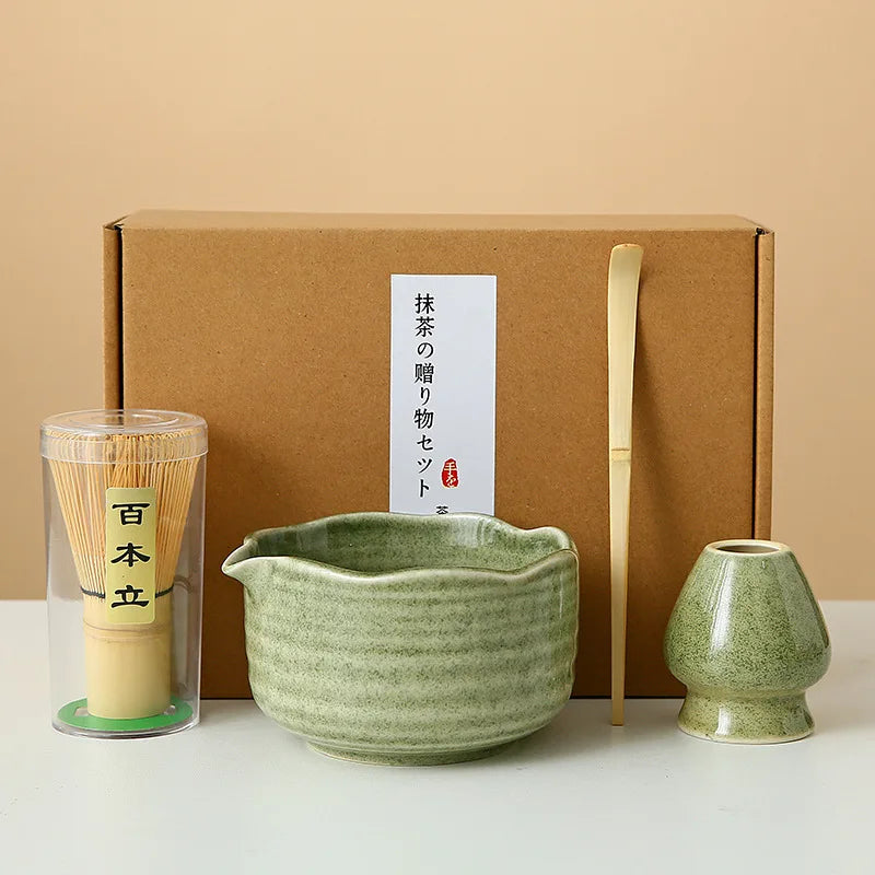 Floral Ceramic Matcha Set