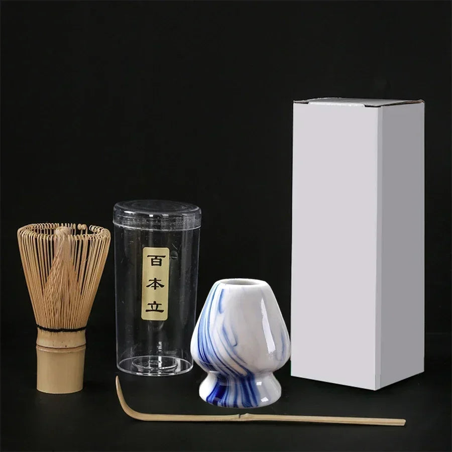 Japanese Matcha Set – Bamboo Whisk, Ceramic Bowl & Tea Accessories Kit