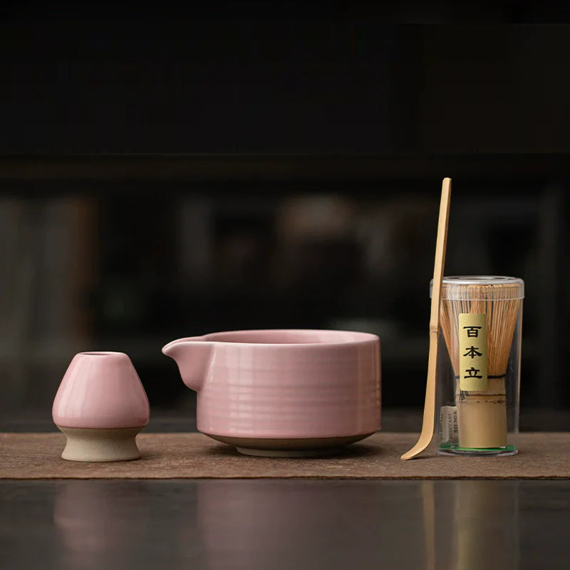 Kit with Bowl, Whisk & Accessories for Tea Lovers