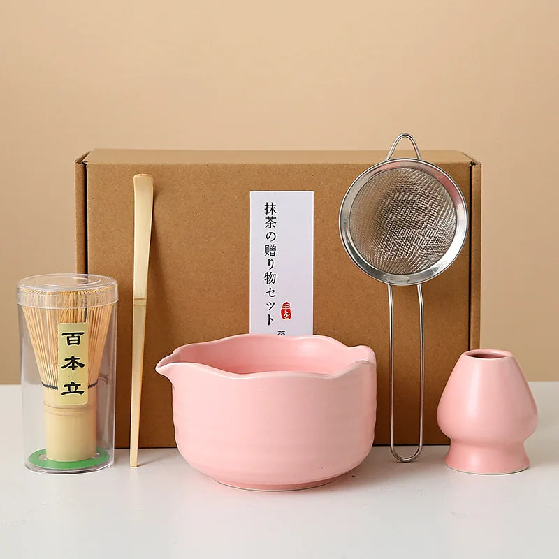 Floral Ceramic Matcha Set
