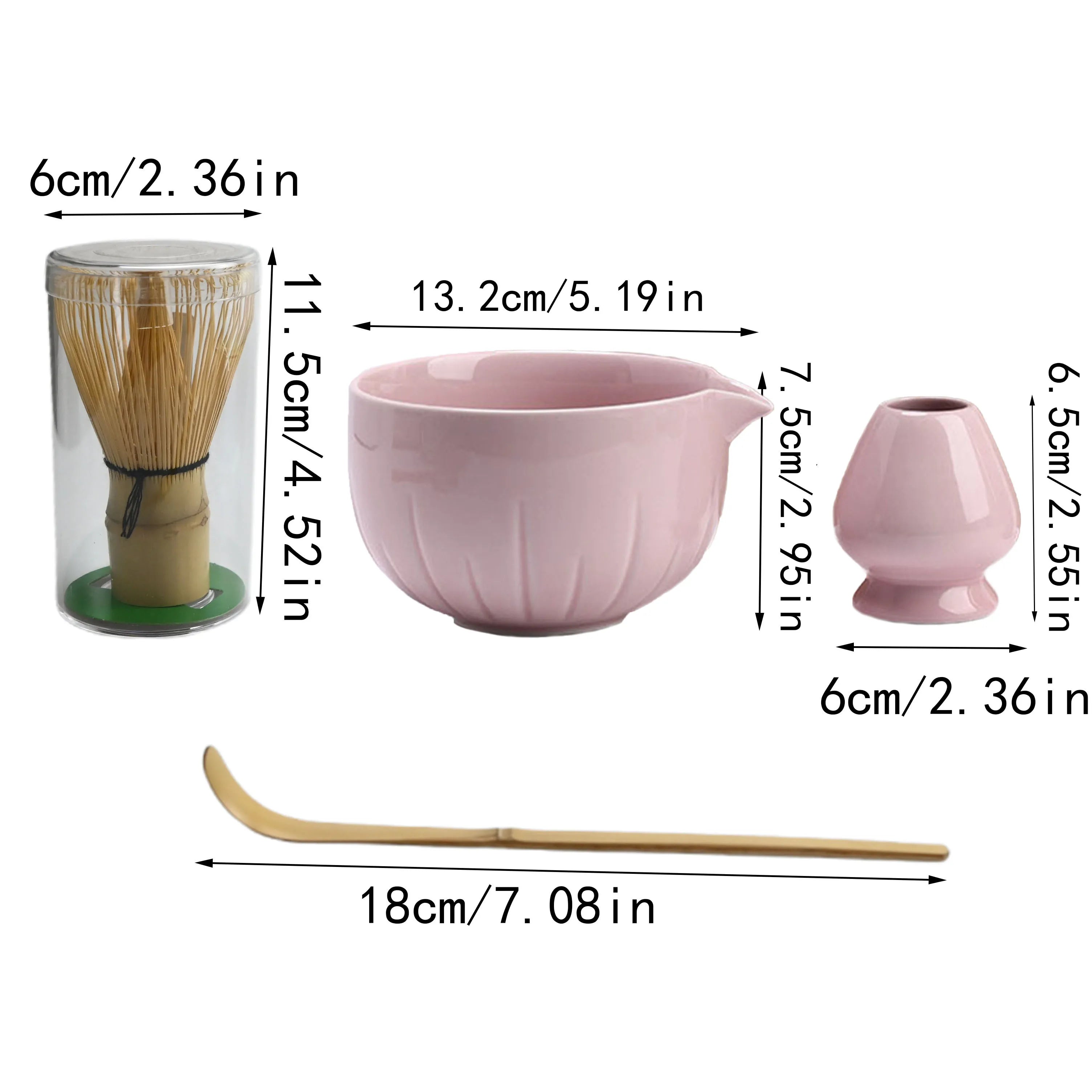 Japanese Matcha Tea Set with Tool Rack