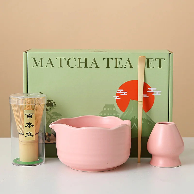 Floral Ceramic Matcha Set