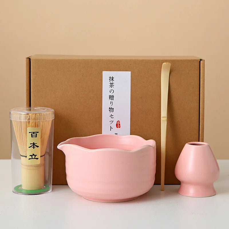 Floral Ceramic Matcha Set