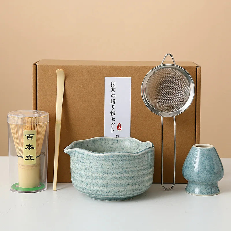 Floral Ceramic Matcha Set