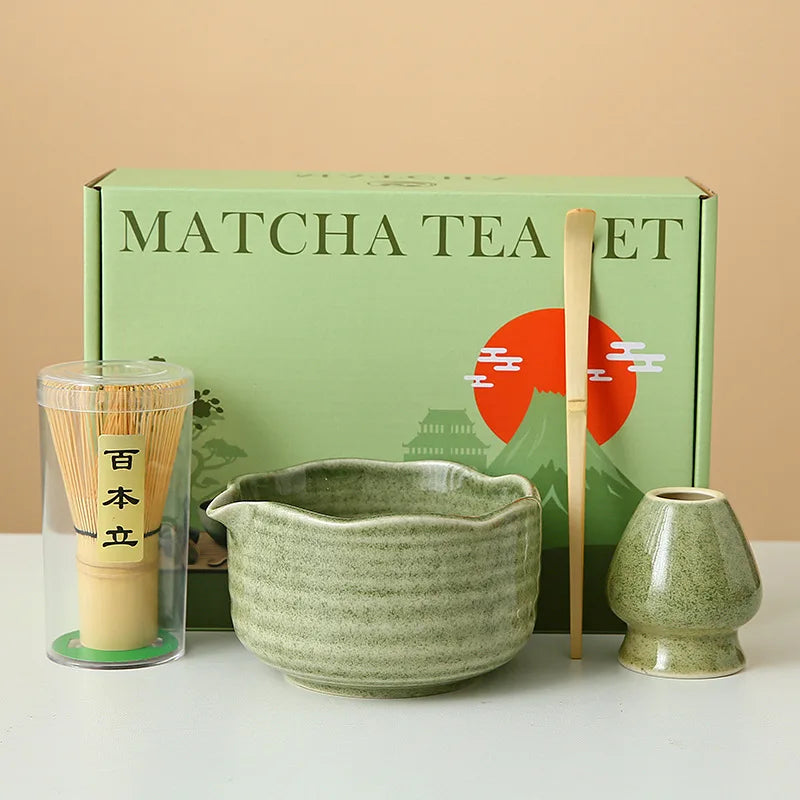 Floral Ceramic Matcha Set