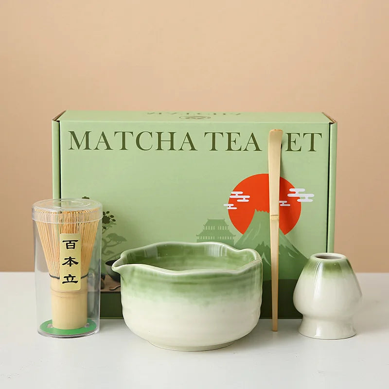 Floral Ceramic Matcha Set
