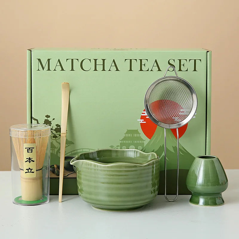 Floral Ceramic Matcha Set